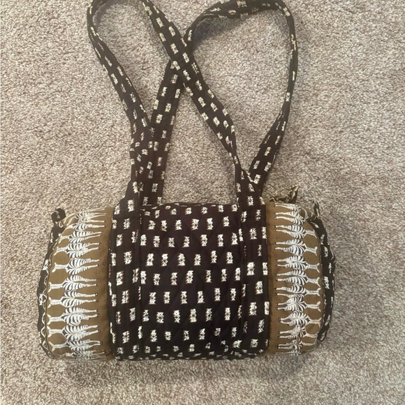 Vera Bradley Handbags - Vera Bradley Black and Brown Shoulder Bag with Elegant Design